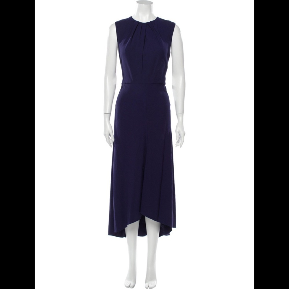 Alexander McQueen Midi Length Dress Collection 2019/ Color Shappire